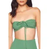 Susana Monaco Drawstring Bandeau Bikini Top