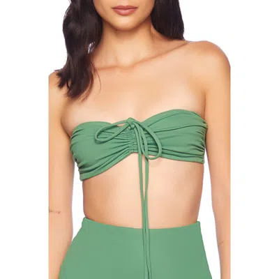 Susana Monaco Drawstring Bandeau Bikini Top