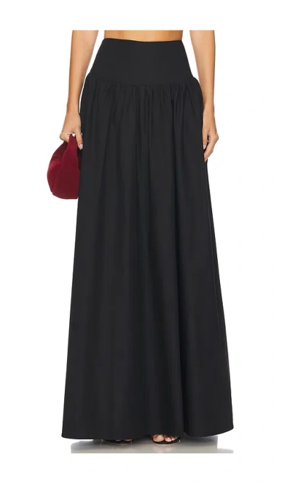 Susana Monaco Drop Waist Skirt In Black