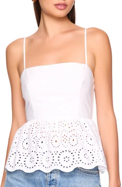 Susana Monaco Embroidered Eyelet Cotton Camisole In White