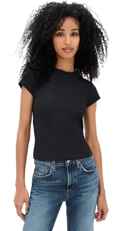 Susana Monaco Essential Crew Tee Black