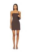 Susana Monaco Essential Tube A Line Dress In Brown