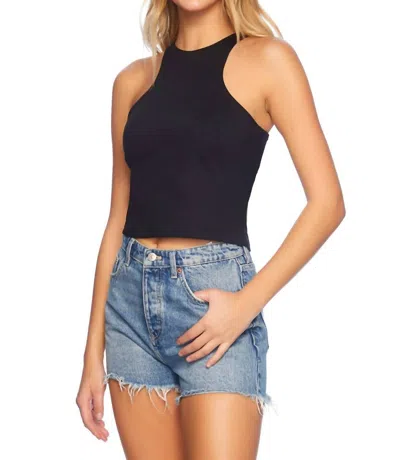 Susana Monaco Extreme Racer Tank Top In Black