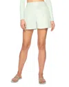 Susana Monaco Faux Leather Shorts In Mint Chip