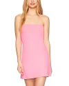 Susana Monaco Core Strapless Tube Minidress In Shocking Pink