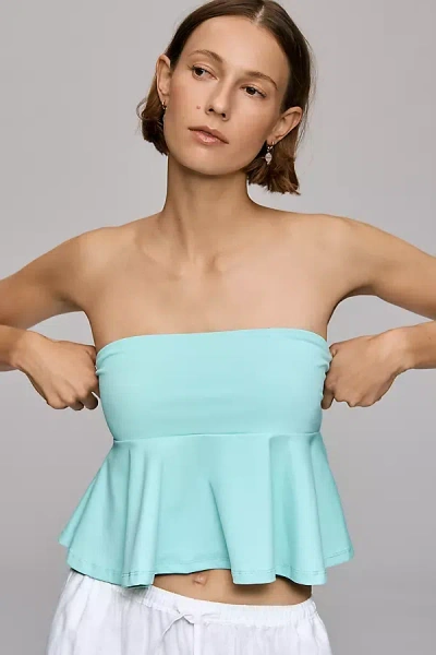 Susana Monaco Flare Tube Top In Blue