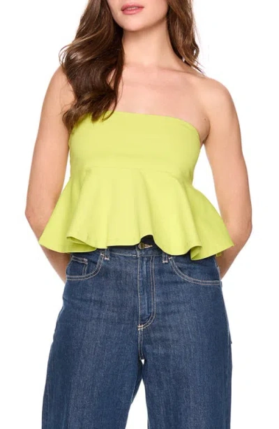 Susana Monaco Flared Tube Top In Green
