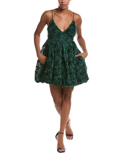 Susana Monaco Flower Texture Dress In Green