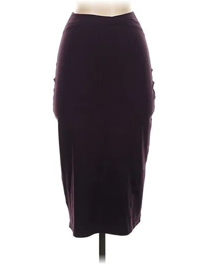 Pre-owned Susana Monaco Formal Skirt In Burgundy