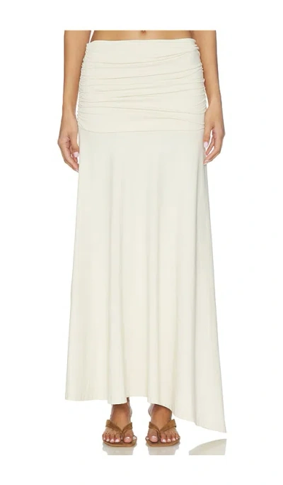 Susana Monaco Gathered Skirt In Neutral