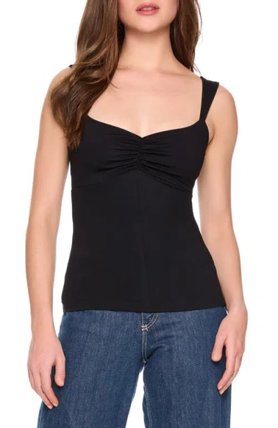 Susana Monaco Gathered Tank In Black