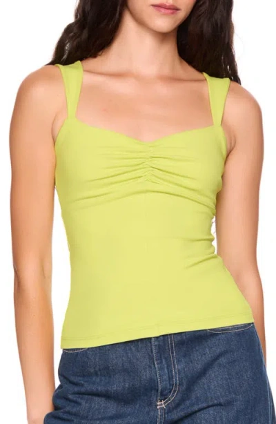 Susana Monaco Gathered Tank In Green