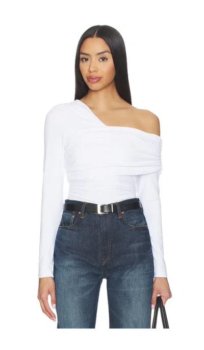 Susana Monaco Gathered Top In White