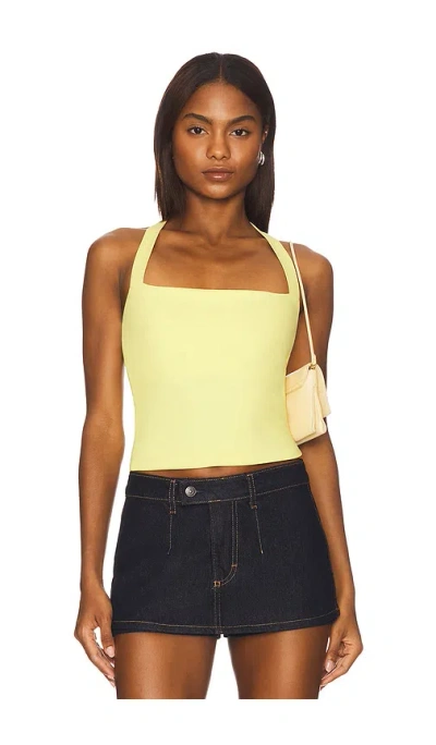 Susana Monaco Halter Top In Yellow