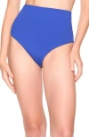 Susana Monaco High Waist Bikini Bottoms In Blue