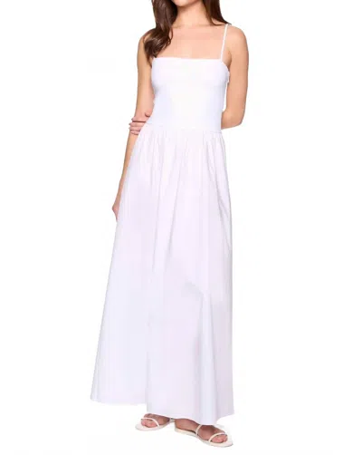 Susana Monaco Knit Poplin String Maxi Dress In Sugar In White