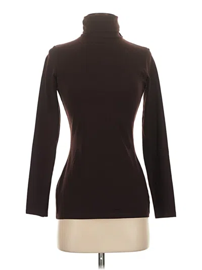 Pre-owned Susana Monaco Long Sleeve Turtleneck In Brown