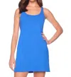 Susana Monaco Low Scoopneck Tank Shift Dress In Santorini In Blue