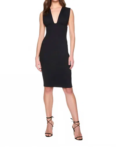 Susana Monaco Low Wide Front Strap Tank Dress In Black