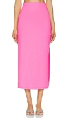 Susana Monaco Midi Skirt In 惊艳粉