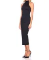 Susana Monaco Mock Midi Dress In Black In Black