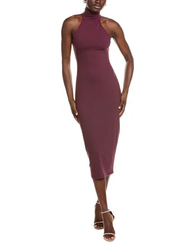 Susana Monaco Mock Neck Midi Dress In Purple