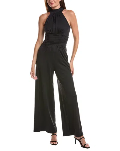 Susana Monaco Mock Neck Sleeveless Jumpsuit In Black