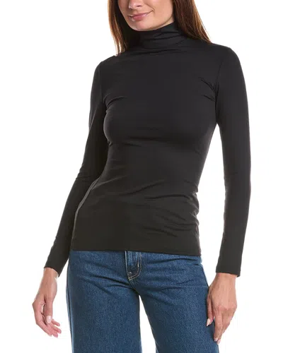Susana Monaco Mock Neck Top In Black