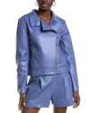 Susana Monaco Moto Jacket In Blue
