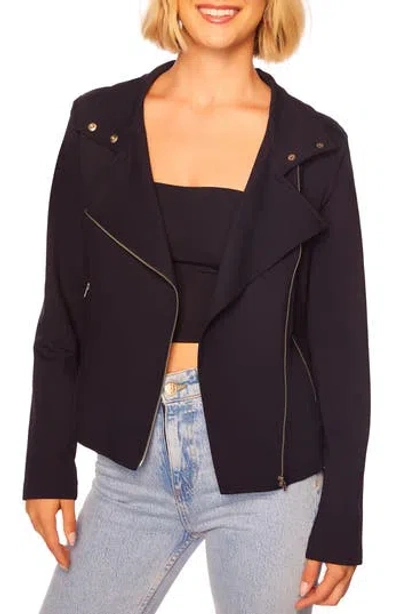 Susana Monaco Moto Jacket In Midnight