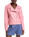 Susana Monaco Moto Jacket In Pink