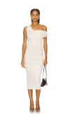 Susana Monaco One Arm One Shoulder Dress In Neutral
