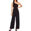 Susana Monaco One-shoulder Cutout Wide Leg Jumpsuit In Black