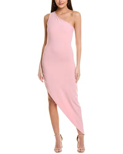 Susana Monaco One-shoulder Side Gathered Midi Dress