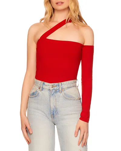 Susana Monaco One Shoulder Strap Top In Falling Leaf