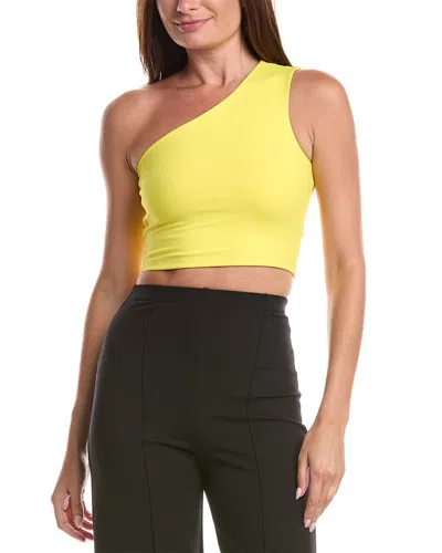 Susana Monaco One-shoulder Strap Back Top In Yellow