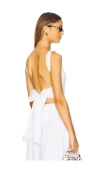 Susana Monaco Open Back Top In Sugar