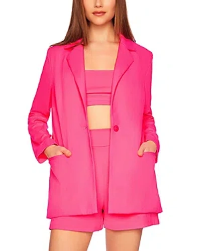 Susana Monaco Oversized Blazer In Shocking Pink