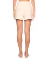 Susana Monaco Pebble Weave Shorts In Belgian Creme