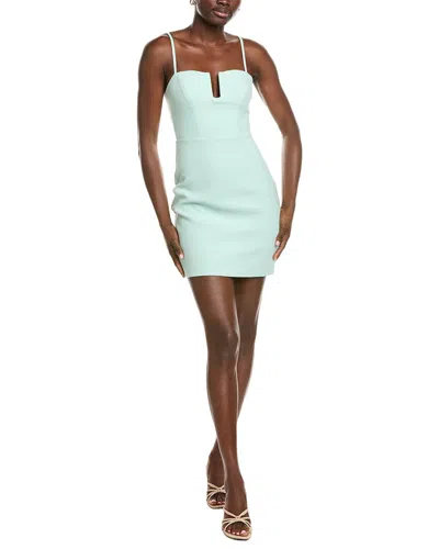 Susana Monaco Pebble Weave Wire Mini Dress In Green