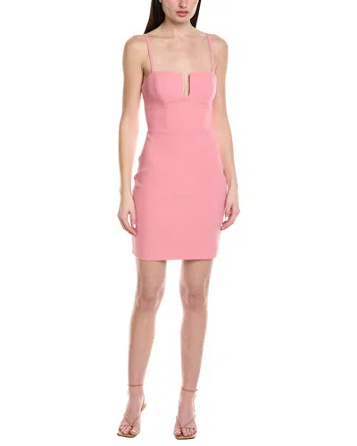 Susana Monaco Pebble Weave Wire Mini Dress In Pink