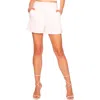 Susana Monaco High-waist Pleated Wide-leg Shorts In Sugar