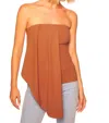 Susana Monaco Front Drape Tube Top In Multi
