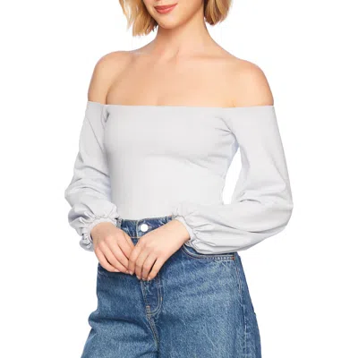 Susana Monaco Poet Off The Shoulder Top In Tranquility