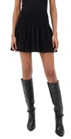 Susana Monaco Pointelle Sweater Skirt 16 Black In Black