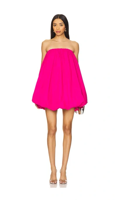 Susana Monaco Poplin Bubble Dress In 白糖色