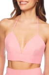 Susana Monaco Poplin Crop Camisole In Pink