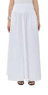 Susana Monaco Poplin Drop Waist Skirt Sugar In Sugar