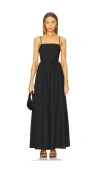 Susana Monaco Poplin Lace Up String Maxi Dress