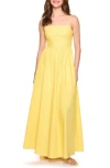 Susana Monaco Poplin Maxi Dress In Banana